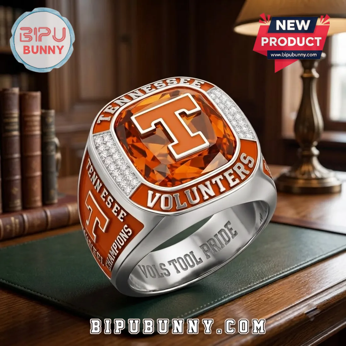 Tennessee Volunteers Stainless Steel Championship Ring Tennessee Volunteers Stainless Steel Championship Ring