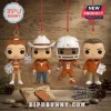 Texas Longhorns 2026 Christmas Figure Advent Calendar featuring four stylized team-themed figures hanging on red cords.