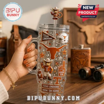 Texas Longhorns 40oz Rhinestone Tumbler with Handle