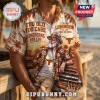 Texas Longhorns Austin TX Summer Hawaiian shirt featuring a bearded man in a hat with palm trees and beer bottle graphics.