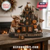 Texas Longhorns Sculpted Resin Halloween Countdown Calendar featuring team mascot, haunted castle, and number blocks.
