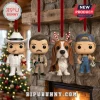 The Dukes of Hazzard 2026 Christmas Advent Calendar featuring four stylized figurines hanging against a stone fireplace.