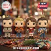 The Dukes of Hazzard 2026 Christmas Advent Calendar featuring four stylized character figurines hanging on red ribbons.