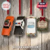 The Dukes of Hazzard 2026 Christmas Advent Calendar ornaments featuring the General Lee, Sheriff car, and Hazzard County sign.