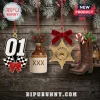 The Dukes of Hazzard 2026 Christmas Advent Calendar ornaments featuring a 01 racing sign, moonshine jug, and sheriff badge.