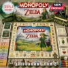 The Legend of Zelda Monopoly Collector Edition Board Game features a green game board, character tokens, and rupee money.