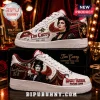 Tim Curry Rocky Horror Picture Show Custom AF1 Sneakers featuring portraits of Frank-N-Furter and theater-themed motifs.
