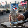 Toronto Blue Jays 50th Anniversary 1976-2026 beer mug featuring team logos, maple leaves, and stadium relief detailing.