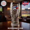 Toronto Blue Jays 50th Anniversary 1976-2026 Beer Mug with team logo, Rogers Centre etching, and 1993 World Series graphics.