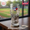 Toronto Blue Jays 50th Anniversary 1976-2026 beer mug featuring team logos, silver metallic relief, and Rogers Centre etching.