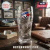 Toronto Blue Jays 50th Anniversary 1976-2026 beer mug featuring team logo, stadium graphics, and gold maple leaf accents.