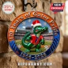 University of Florida Gators 120 Years Christmas Ornament with mascot wearing a Santa hat against a stadium background.
