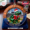 University of Florida Gators 120 Years Christmas Ornament with a Gator mascot wearing a Santa hat against a stadium backdrop.