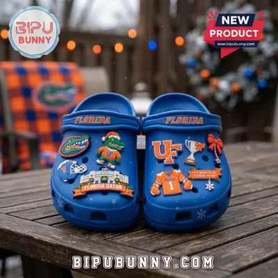 University of Florida Gators Blue Crocs With Charms