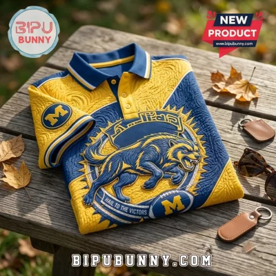 University of Michigan Wolverines Textured Polo Shirt