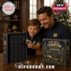 University of Notre Dame 24 Days Christmas Advent Calendar 2026 with navy blue boxes, gold text, and collectible ornaments.
