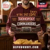 Washington Commanders Monopoly Board Game collector edition box featuring Northwest Stadium artwork and team logo branding.
