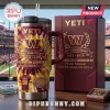 Washington Commanders Tie-Dye 40oz Handle Tumbler featuring a 94th anniversary logo and stadium background graphics.