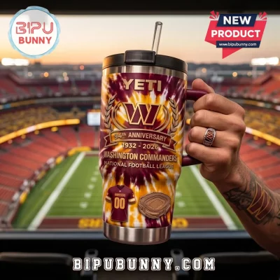 Washington Commanders Tie-Dye 40oz Handle Tumbler