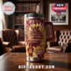 Washington Commanders Tie-Dye 40oz Handle Tumbler featuring team logo, 94th anniversary text, and jersey graphic on steel.