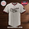 Washington Nationals Chocolate City African Heritage Baseball Jersey featuring cream fabric, pinstripes, and red accents.