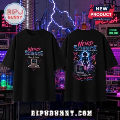 Weird Science 80s Movie Retro Black Shirt