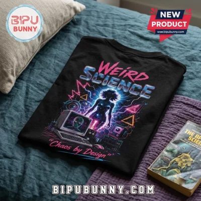Weird Science 80s Movie Retro Black Shirt