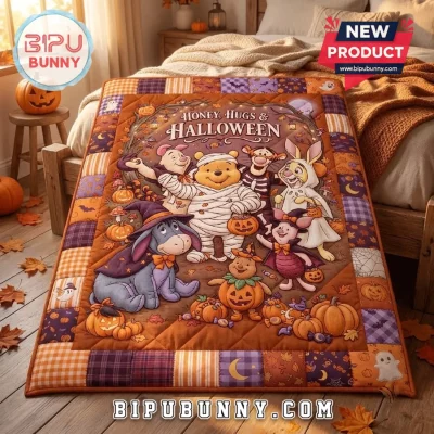 Winnie the Pooh and Friends Halloween Bed Quilt 2026