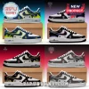 WNBA Skyline Edition Custom Nike Air Force 1 Sneakers featuring team logos, city silhouettes, and star patterns on leather.