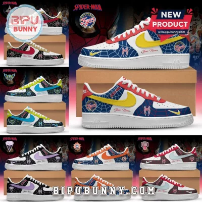 WNBA Spider-Man Edition Custom Nike Air Force 1 Sneakers
