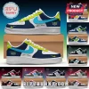 WNBA Teams Custom Nike Air Force 1 Low Sneakers featuring team colors, branding logos, and personalized name text areas.