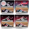 WNBA Teams Custom Nike Air Force 1 Low Sneakers featuring team logos, personalized text areas, and official color palettes.