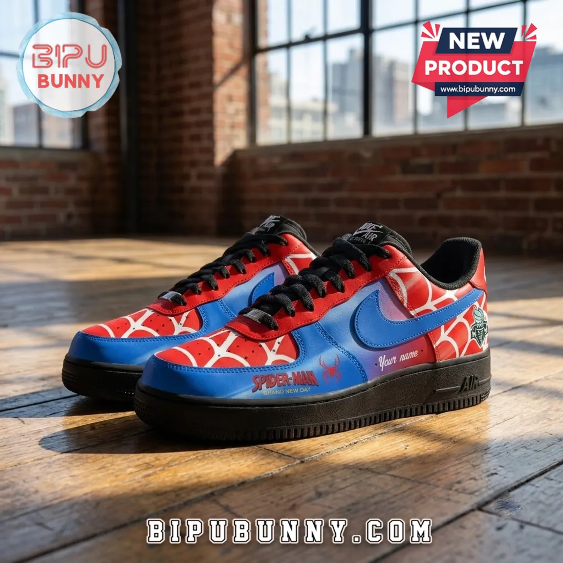 WNBA x Spider-Man Air Force 1 Custom Sneakers WNBA x Spider-Man Air Force 1 Custom Sneakers