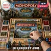 World of Warcraft Monopoly Collector Edition Board Game with Azeroth-themed properties, player tokens, and game currency.