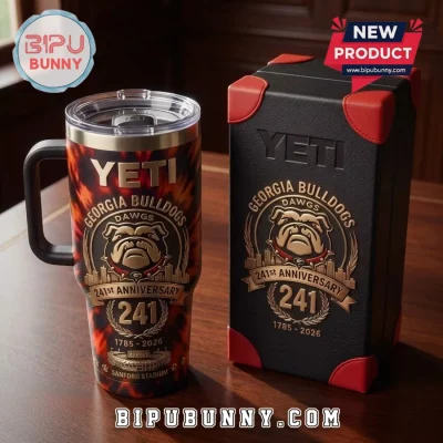 Yeti Georgia Bulldogs 241st Anniversary Tie-Dye Stanley Tumbler