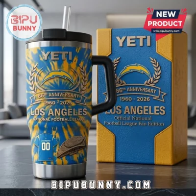 Yeti Los Angeles Chargers 66th Anniversary Tie-Dye YETI Tumbler