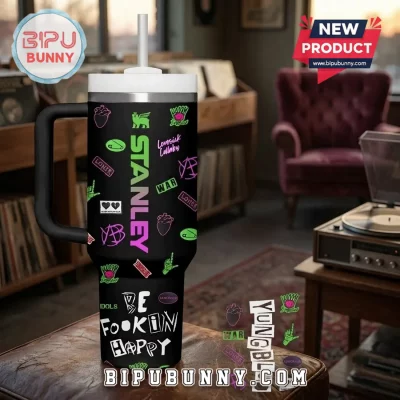 Yungblud Black Stainless Steel 40oz Tumbler