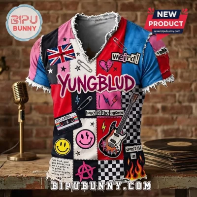 Yungblud Punk Rock Patchwork T-Shirt