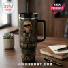 ZZ Top Frank Beard 1949-2026 Stanley Tumbler in black stainless steel with a portrait of the drummer and memorial text.