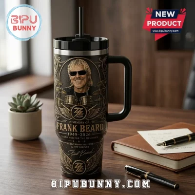 ZZ Top Frank Beard 1949-2026 Stanley Tumbler