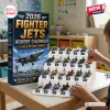 2026 Fighter Jets Miniature Aircraft Advent Calendar with twenty-four numbered slots and die-cast model jet planes.