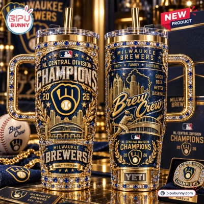 2026 Milwaukee Brewers Champions 40oz Tumbler