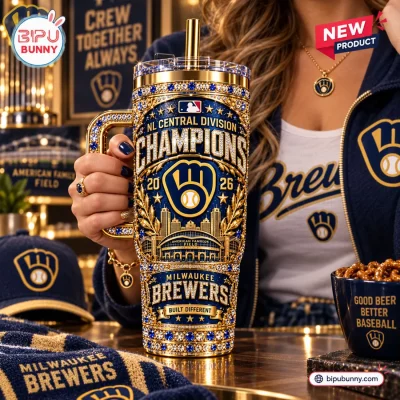 2026 Milwaukee Brewers Champions 40oz Tumbler