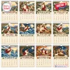 Front view of the 2027 A Year With Jesus Wall Calendar displaying all twelve monthly illustrations.
