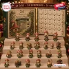 Front view of 24 Days Magic Advent Calendar 2026 with numbered boxes and miniature mushroom figurines.