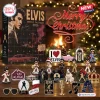 Front view of 24 Days Of Elvis Presley Advent Calendar 2026 with various music-themed character figurines and holiday ornaments.