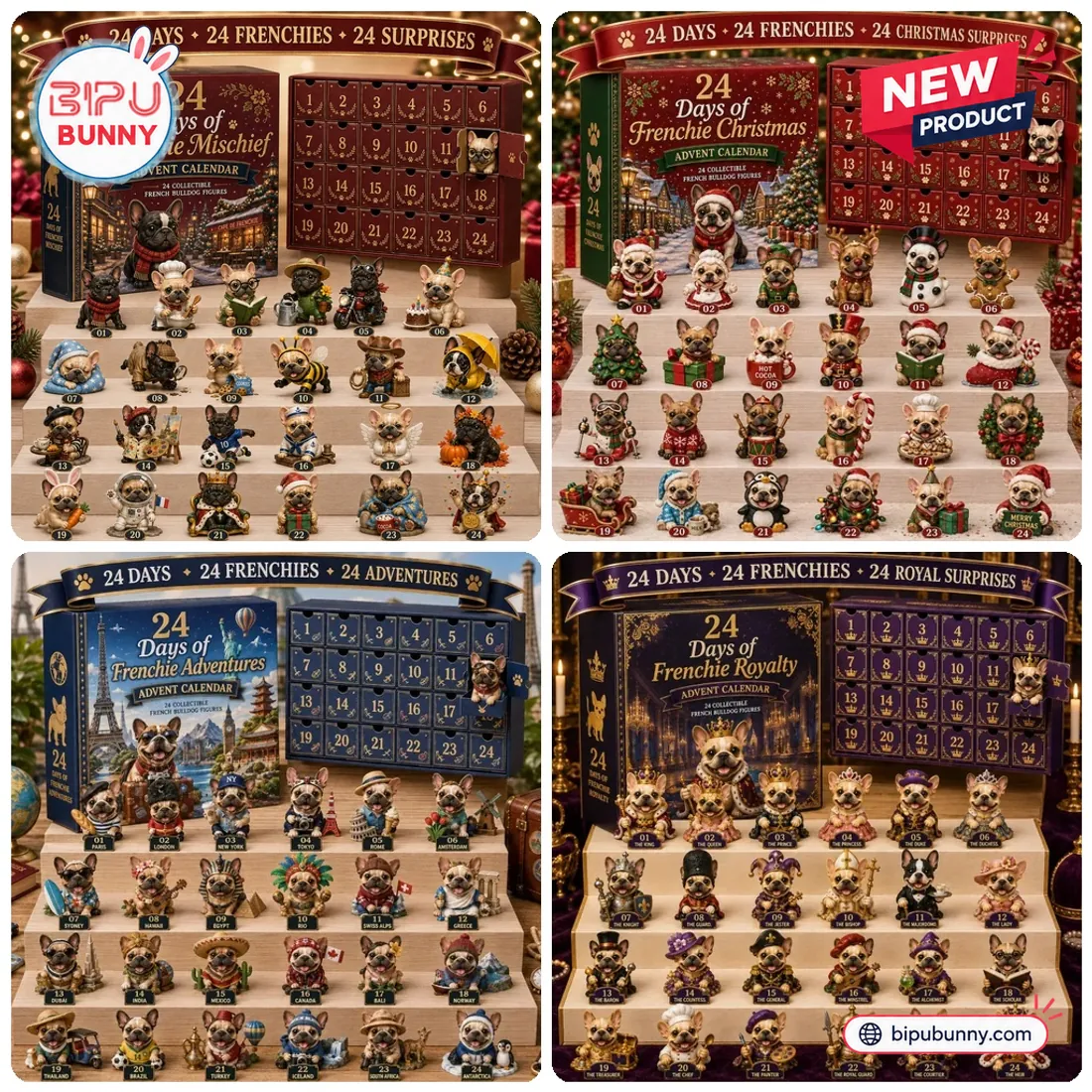 24 Days of French Bulldog Frenchie Advent Calendar 24 Days of French Bulldog Frenchie Advent Calendar