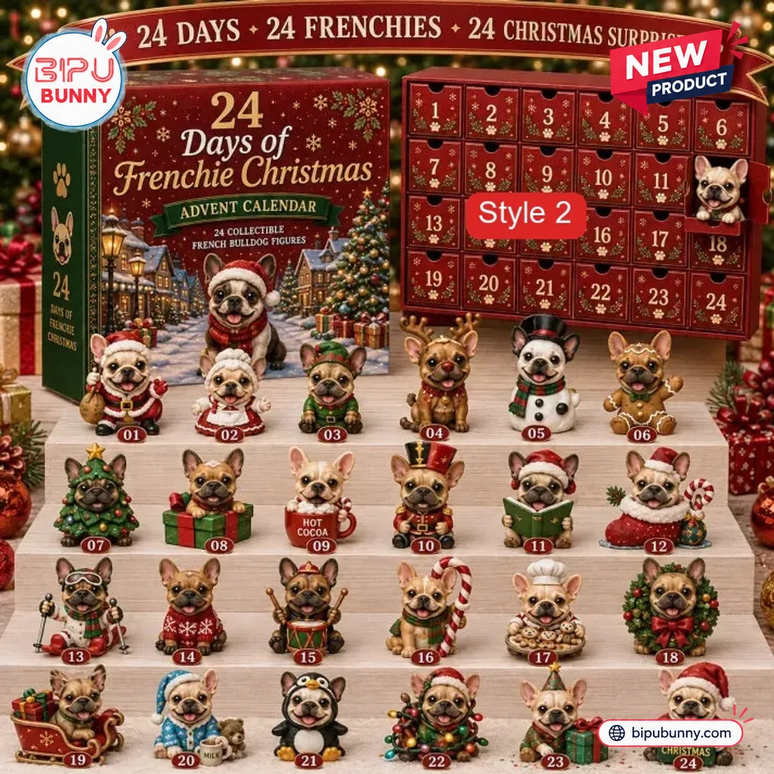 24 Days of French Bulldog Frenchie Advent Calendar 24 Days of French Bulldog Frenchie Advent Calendar