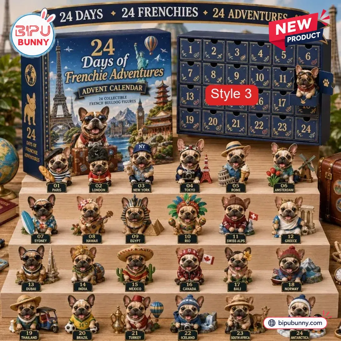24 Days of French Bulldog Frenchie Advent Calendar 24 Days of French Bulldog Frenchie Advent Calendar