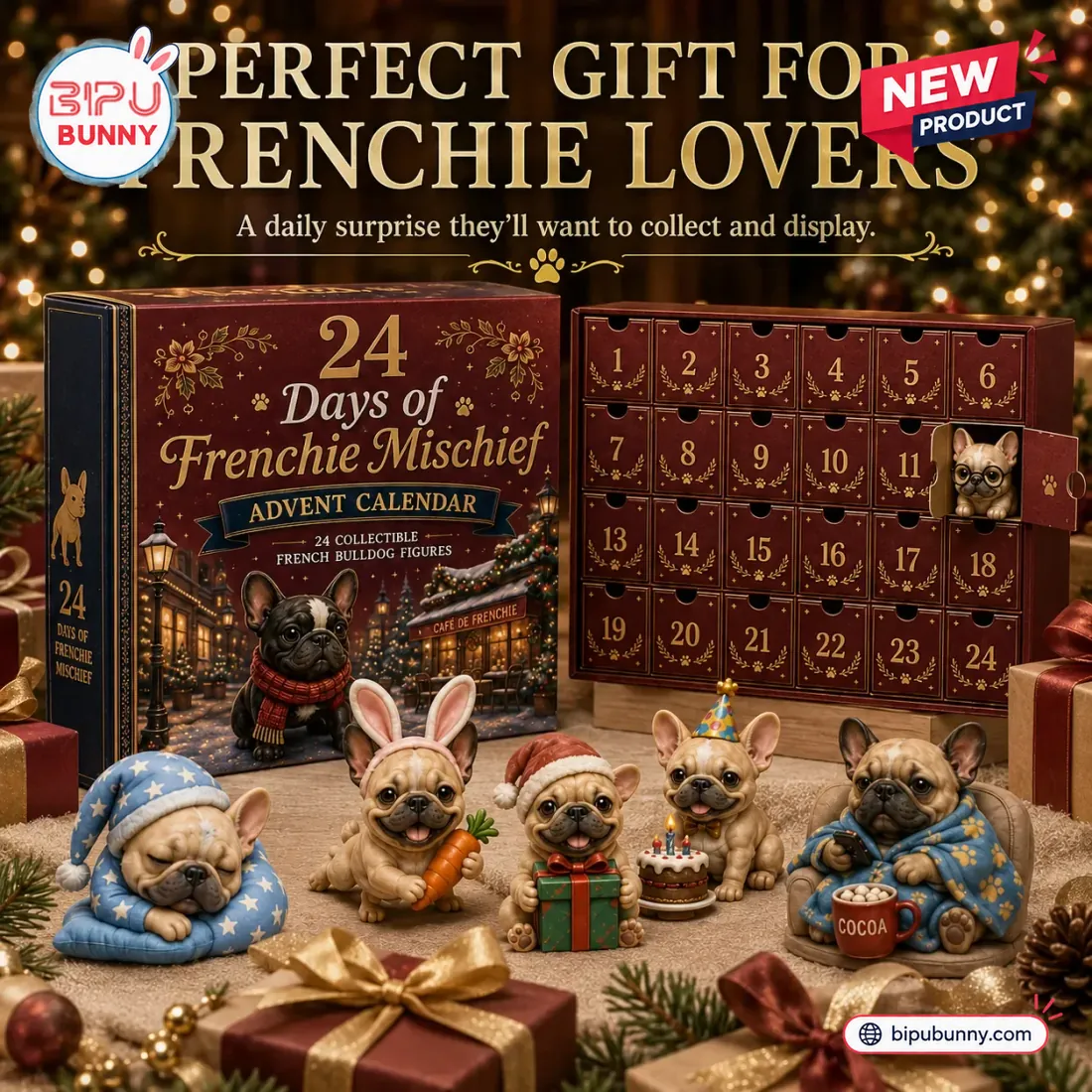 24 Days of French Bulldog Frenchie Advent Calendar 24 Days of French Bulldog Frenchie Advent Calendar